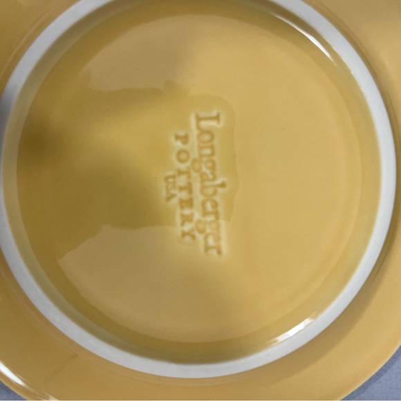 Longaberger Set Of 4 Pottery 7 inch. Falling Maple Leaf Plates. New with box. - Picture 5 of 9